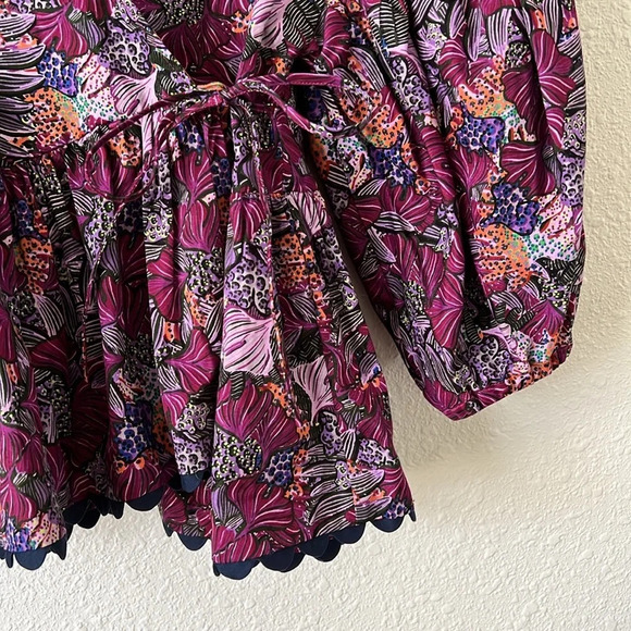 Kika Vargas x Target Scallop Edge Wrap Top Size XS - Picture 5 of 7